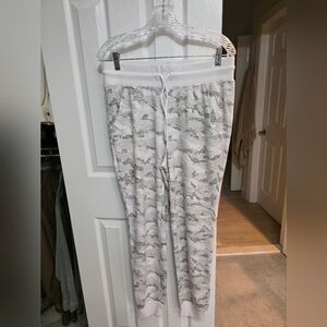 RBX White Ribbed Waistband Active Jogger